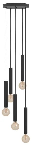 Eglo 98058 - Csillár zsinóron CORTENOVA 5xE27/60W/230V