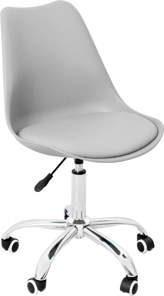 Skandináv stílusú irodai szürke szék BASIC REA