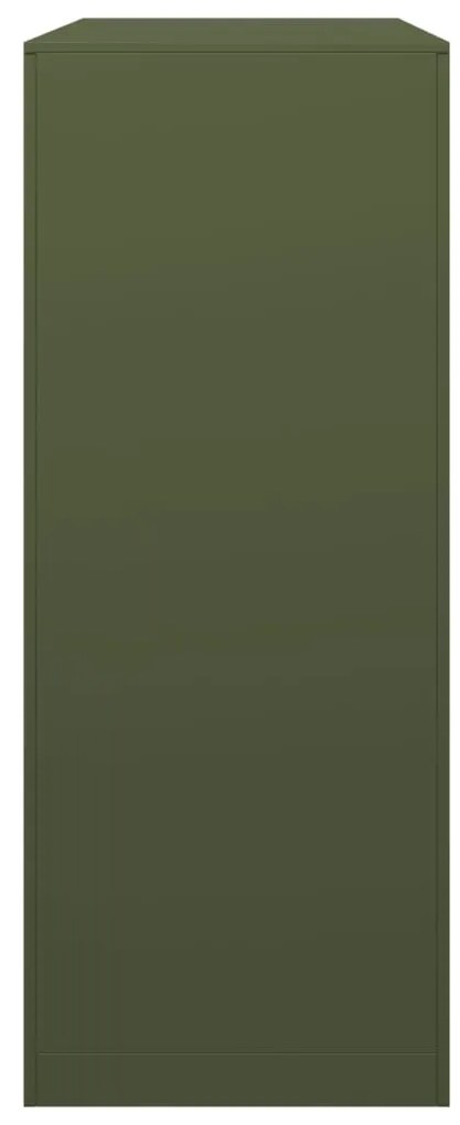 zöld acél tűzifatároló 100 x 40 x 100 cm