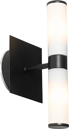 Okos fürdőszobai fali lámpa fekete IP44 2-lámpás Zigbee G9-el - Bath