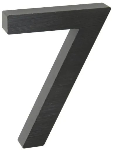 "7" házszámú, RN.100LV, szálcsiszolt, fekete
