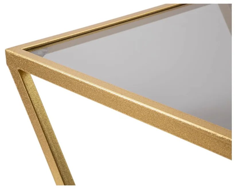 Tárolóasztal szett üveg asztallappal, 2 db-os 40x40 cm Zet – Mauro Ferretti