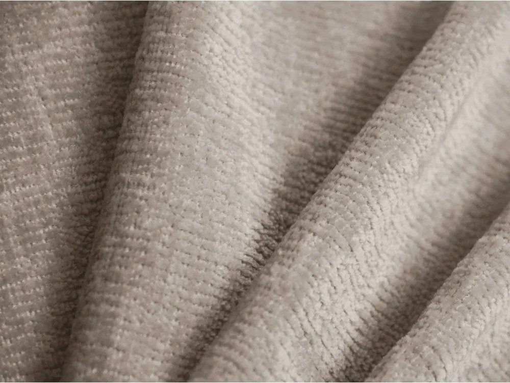 Világosbarna kárpitozott ágyneműtartós egyszemélyes ágy ágyráccsal 90x200 cm Lupine – Micadoni