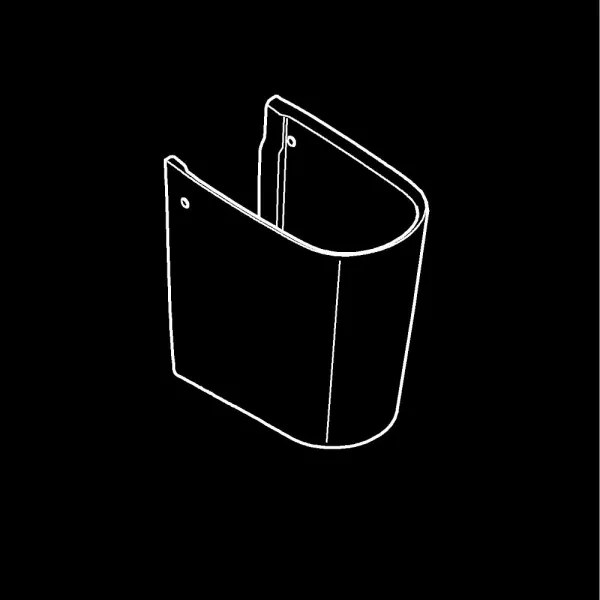 GROHE 39570000 - ESSENCE féloszlop 320 × 319 mm kerámia/fehér