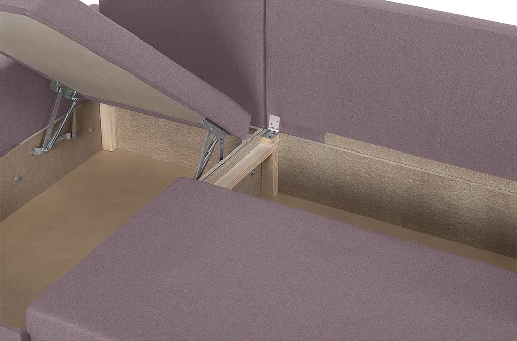 DORIS Kinyitható sarokkanapé Világosbarna