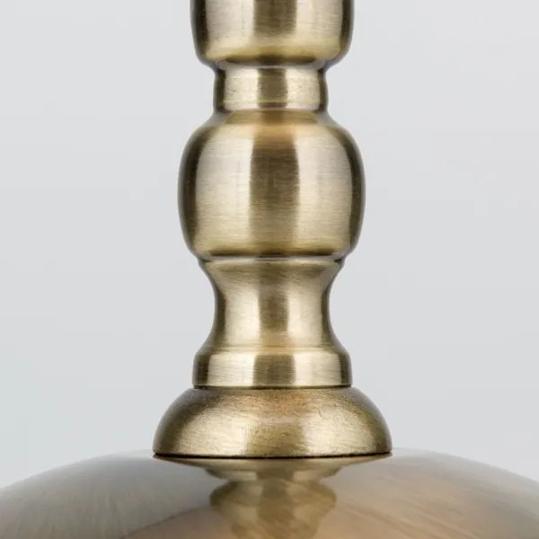 Orion LA 4-1084/1 - Asztali lámpa TONIA 1xE27/60W/230V átm. 25 cm fehér/bronz