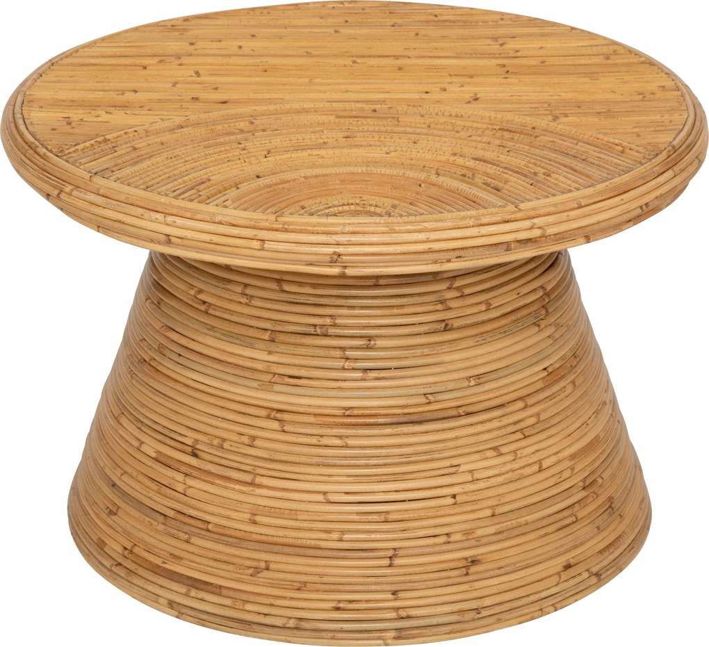 Tanae boho természetes rattan dohányzóasztal bézs nappali dekoráció