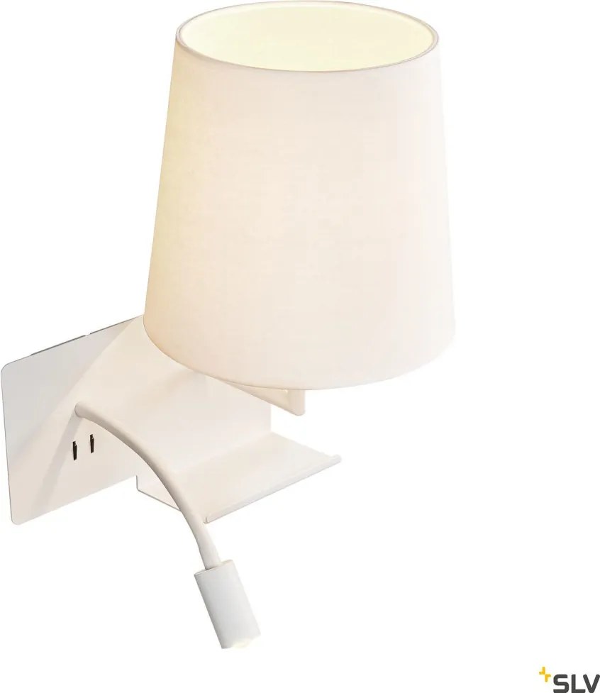 SLV SOMNILA 1003460 Fali lámpa 1x40W/LED 3000K 120LM