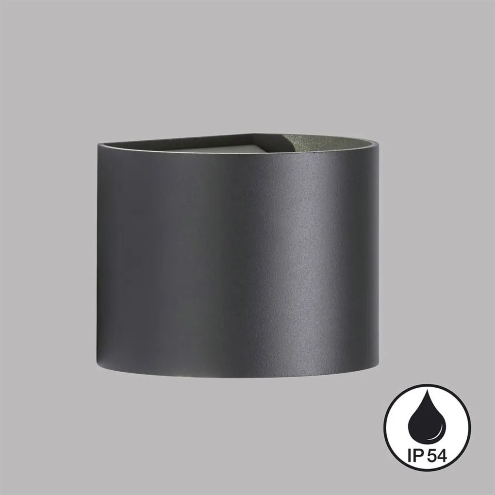 FISCHER&HONSEL 30452 MATTEO Modern Kültéri Fali Lámpa Bézs, Fekete, Szürke LED IP54