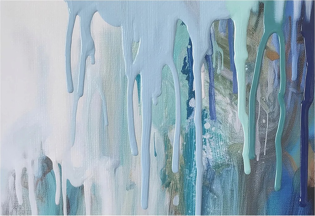 Flizelina fotótapéta Nappaliba és Hálószobába Kék zuhatagok 152x104