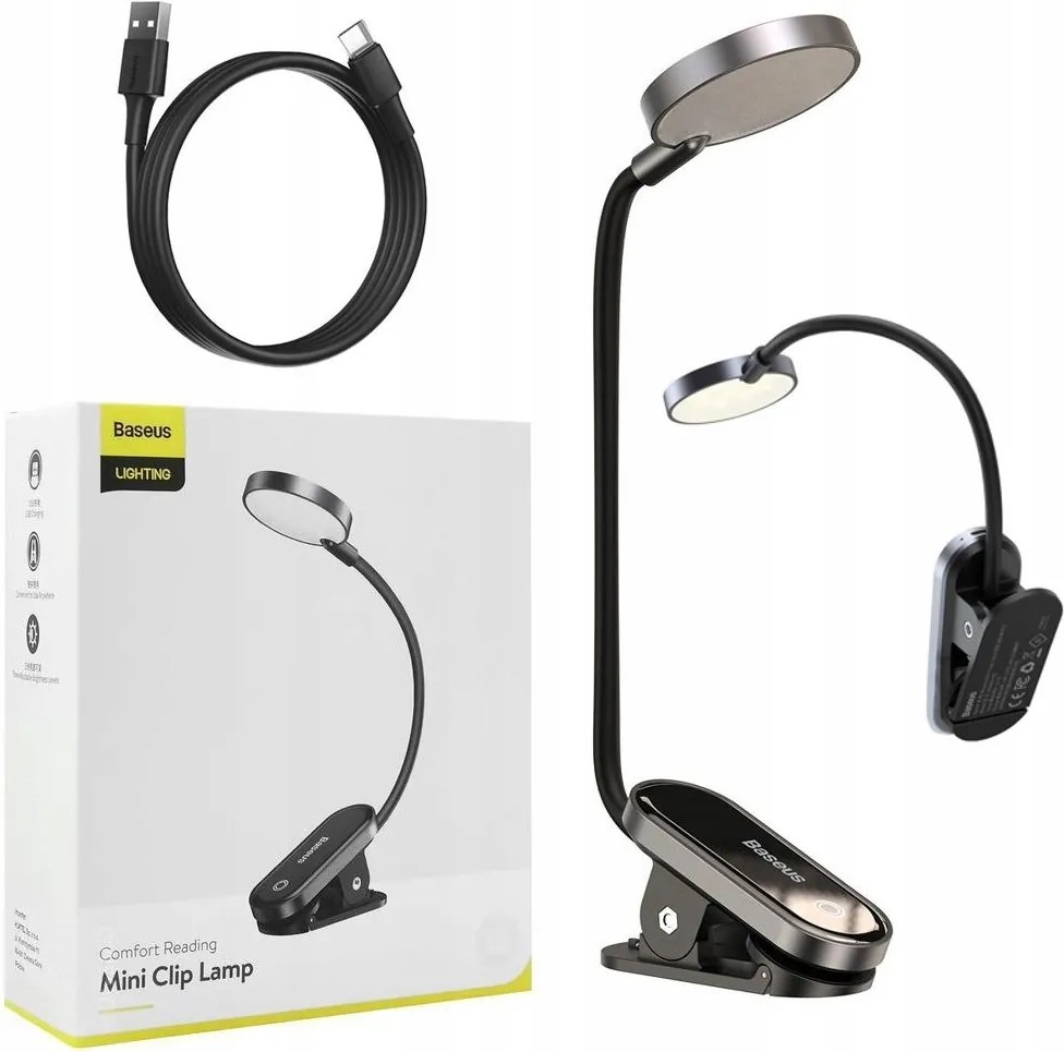 Vezeték nélküli LED-es asztali lámpa olvasócsipeszhez Beépített akkumulátor