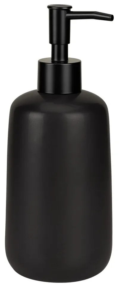 Fekete kerámia szappanadagoló 500 ml Olinda – Allstar