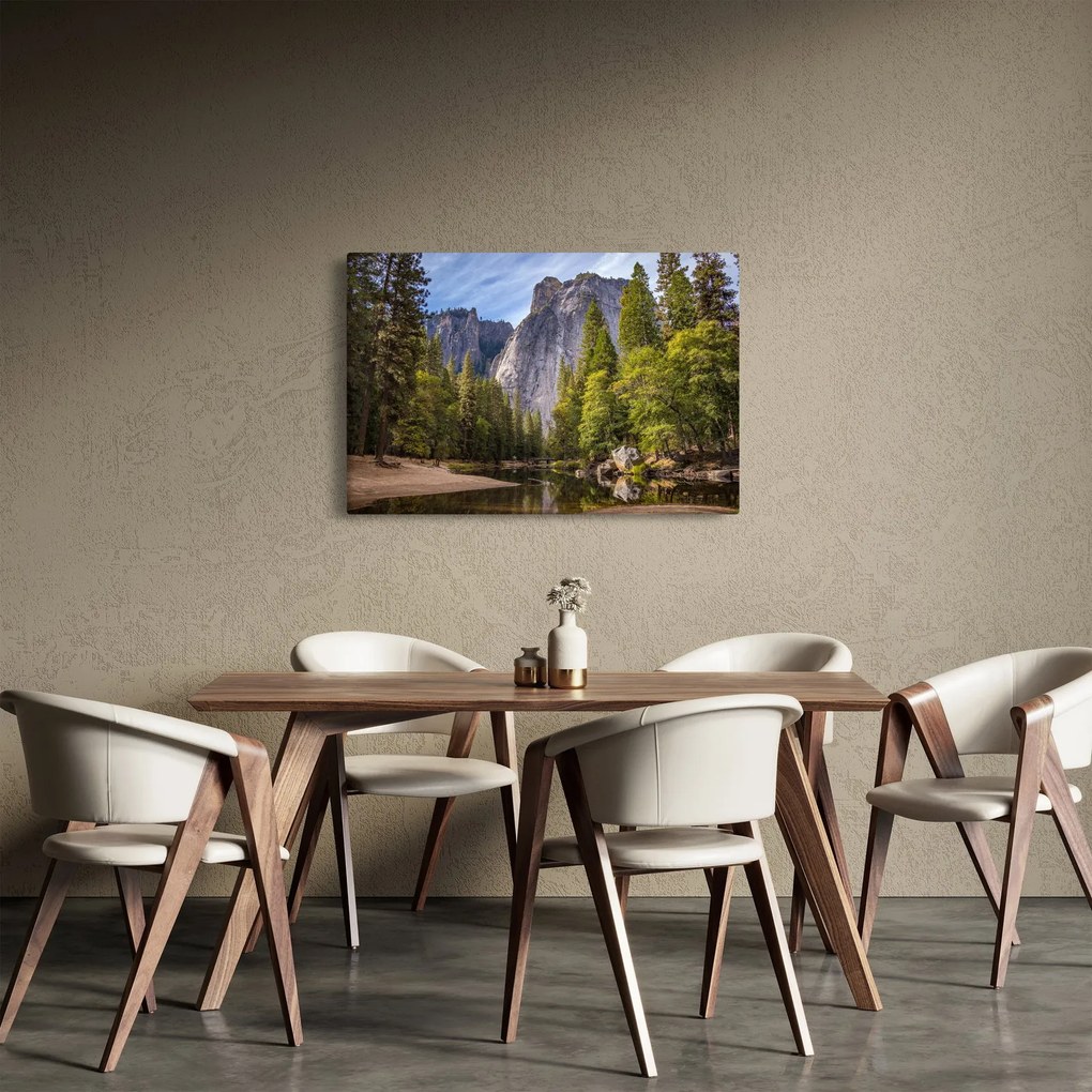Kép - A Yosemite szikla alatt (90x60 cm)