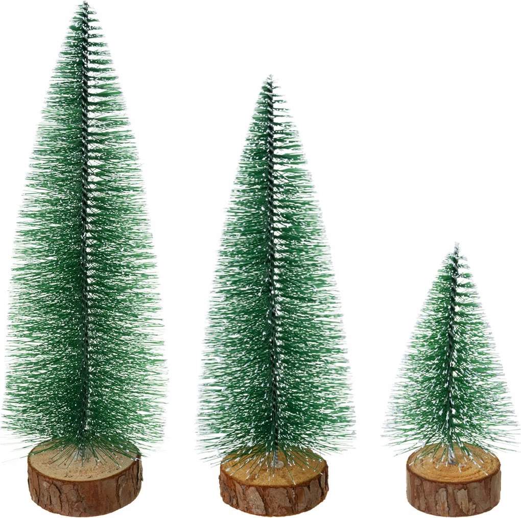 Ruhhy 27091 karácsonyfa szett 11,5 cm, 21,5 cm, 28 cm, 3 db
