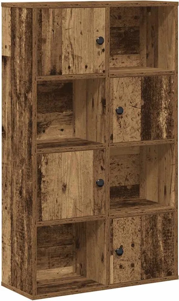 vidaXL antik fa színű szerelt fa könyvespolc 60x24x101,5 cm