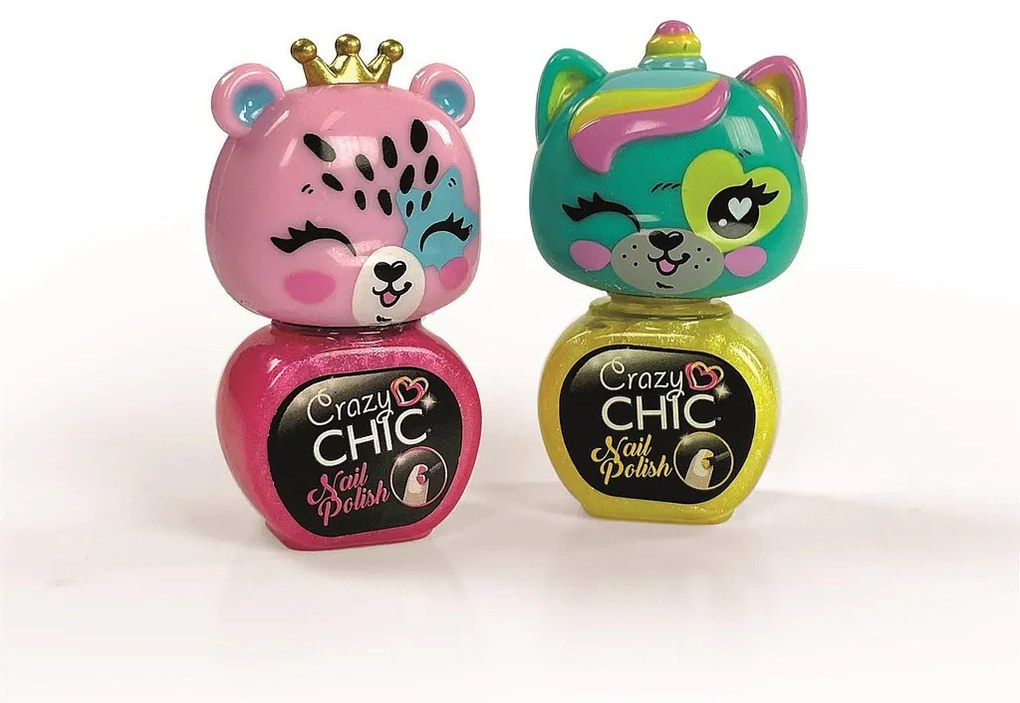 Crazy Chic Lovely Bears csillámos körömlakk szett Clementoni