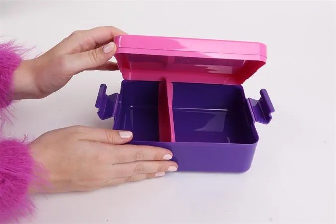 Uzsonnás doboz, LEGO Bee, lila-rózsaszín-mintás (L40520802)