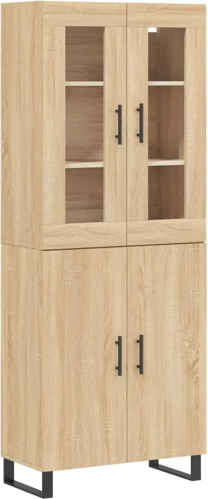vidaXL sonoma tölgy szerelt fa magasszekrény 69,5 x 34 x 180 cm