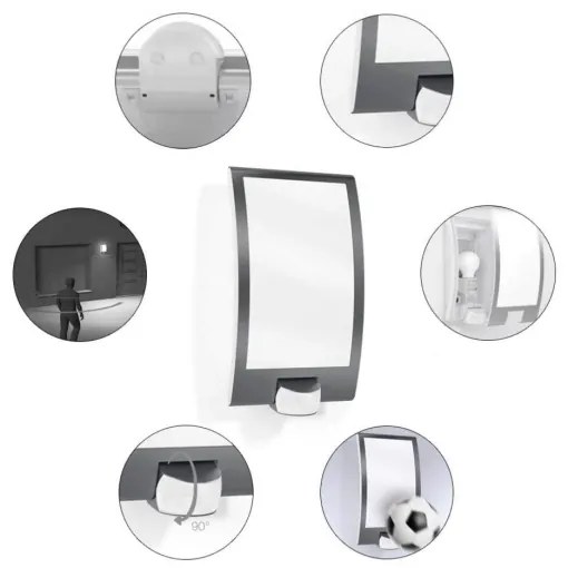 STEINEL 035709 - Kültéri érzékelős lámpa L22 1xE27/60W/230V