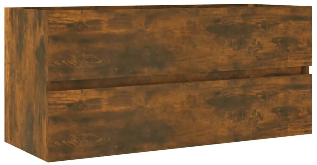 Füstös tölgy színű szerelt fa mosdószekrény 100 x 38,5 x 45 cm