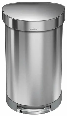Simplehuman Pedálos szemetes 45 l, matt acél