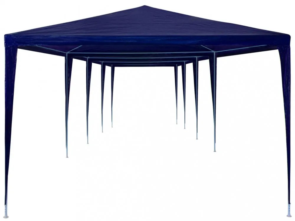 kék PE rendezvénysátor 3 x 12 m