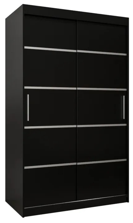 VETORA 1 120 tolóajtós szekrény, 120x200x62, fekete
