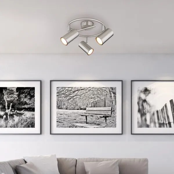Globo 57914-3N - Spotlámpa ALLVI 3xGU10/25W/230V króm