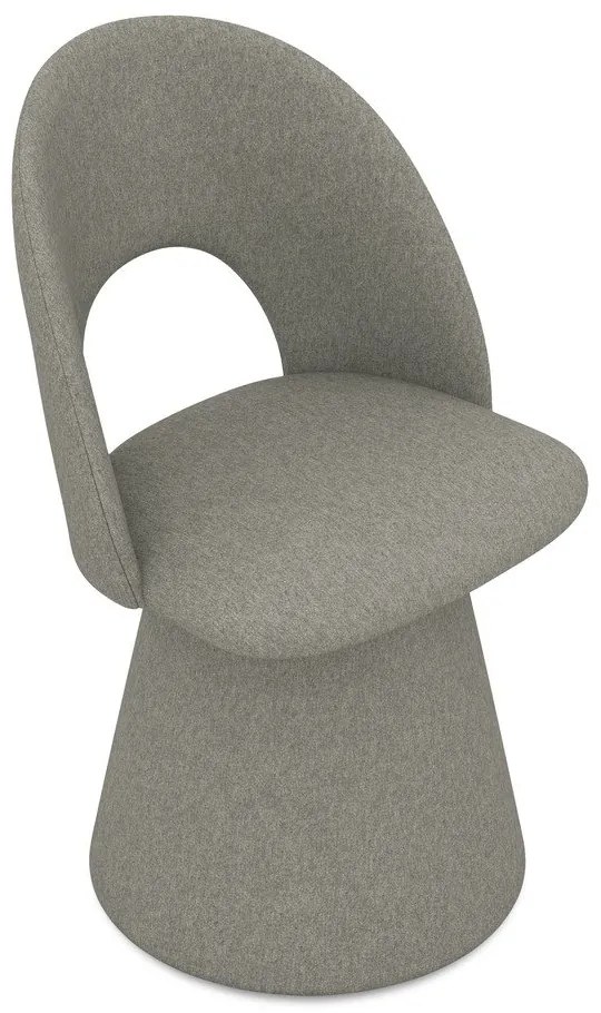 Szürke kárpitozott étkezőfotel Kalo – Makamii