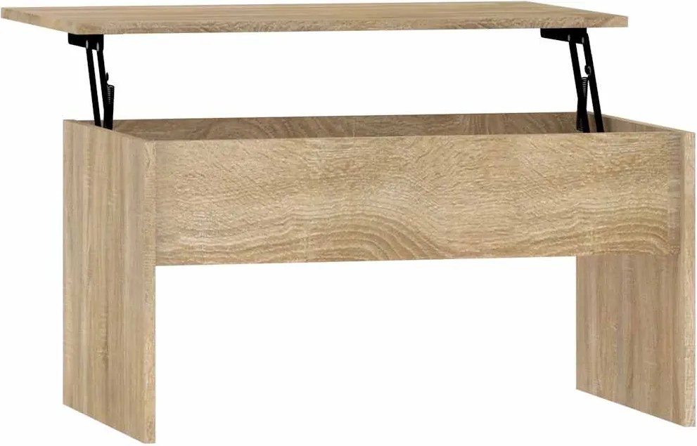 vidaXL sonoma tölgy színű szerelt fa dohányzóasztal 80 x 50 x 50 cm