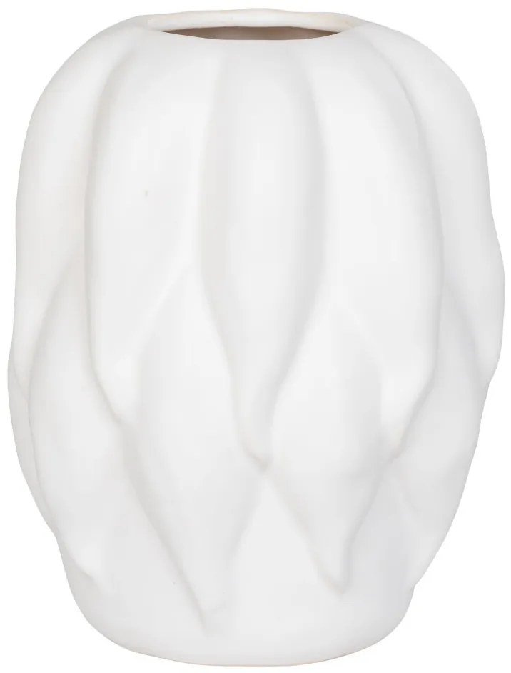 Váza, kerámia, bézs, 19,5x19,5x26 cm