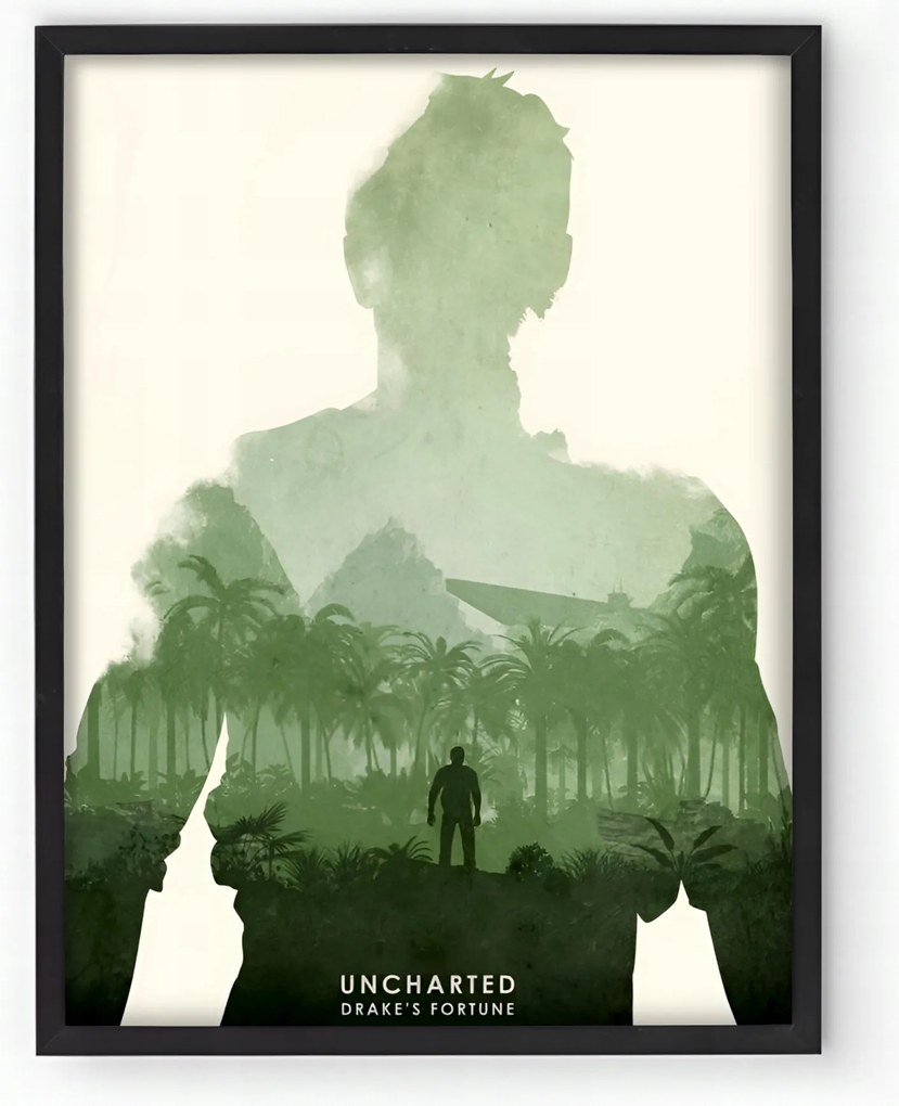 Poszter keretben Uncharted 20x30 cm Ajándék ötlet