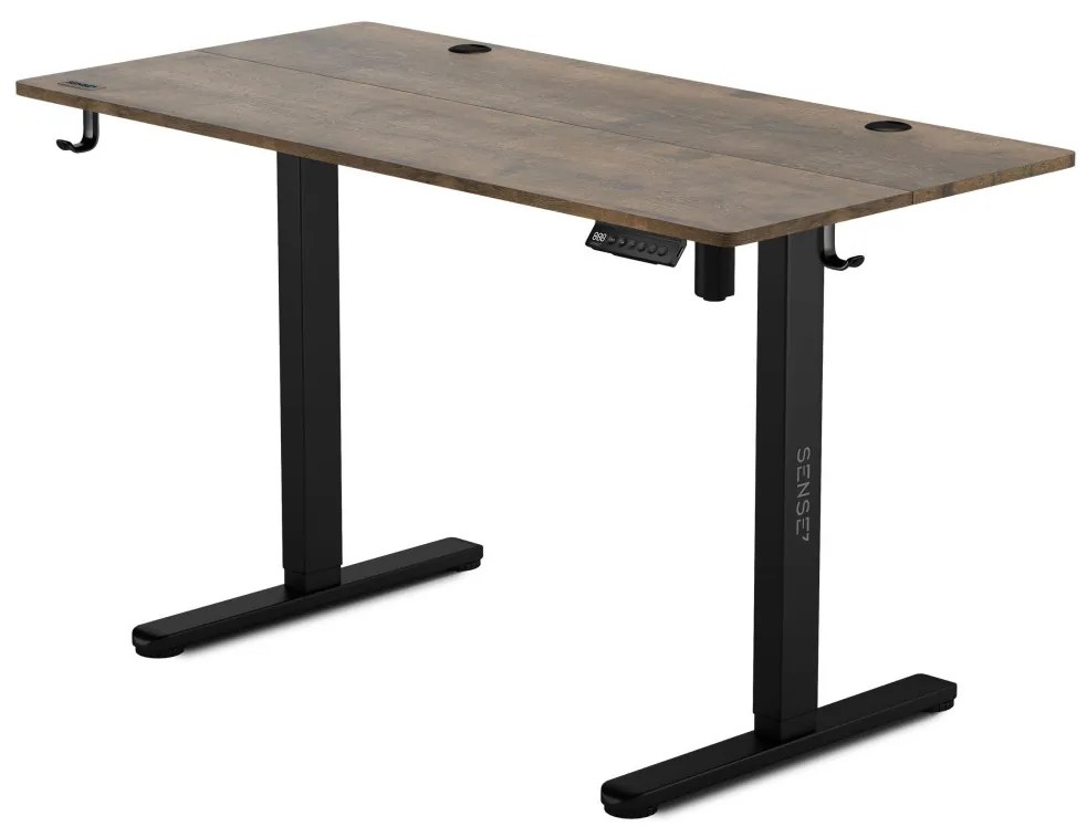 Állítható magasságú elektromos íróasztal Nojo 120x60cm fekete tölgy