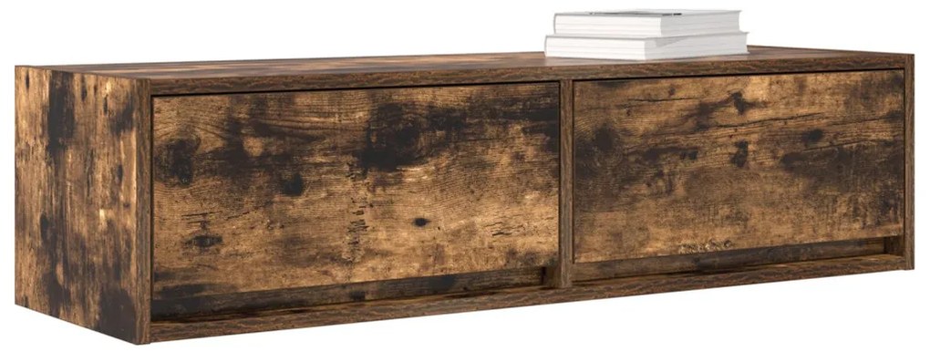 Televíziós szekrény Füstölt tölgy 100x31x25,5 cm Mérnöki fa