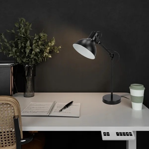 Asztali lámpa 1xE27/40W/230V fekete