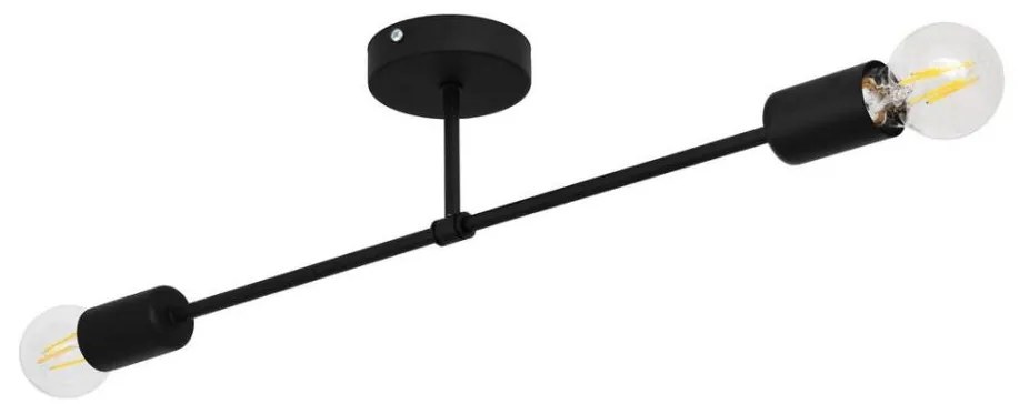 Felületre szerelhető csillár CAMBRIDGE 2xE27/15W/230V fekete