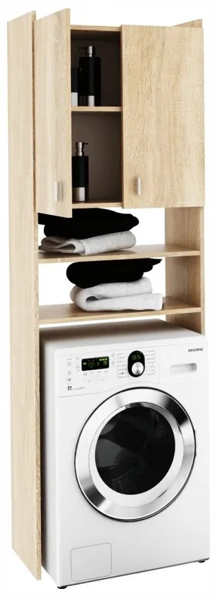 Mosógép szekrény, sonoma tölgyfa, NATALI