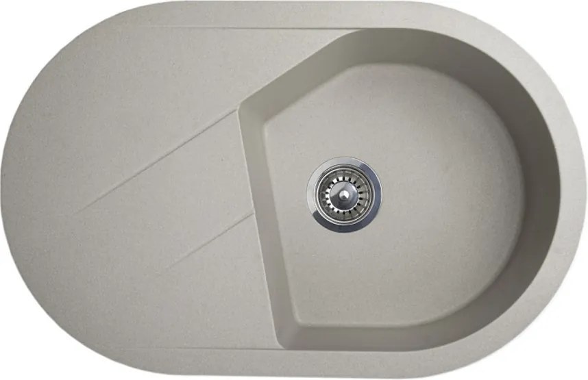 Vesta Plus Metalac 190596 Gránit Mosogatótálca - Extra mély, Csepegtetőtálcás, Szürke