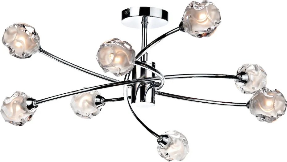 DAR LIGHTING SEA0850 SEATTLE Glamour Mennyezeti Lámpa Csiszolt Króm G9 IP20