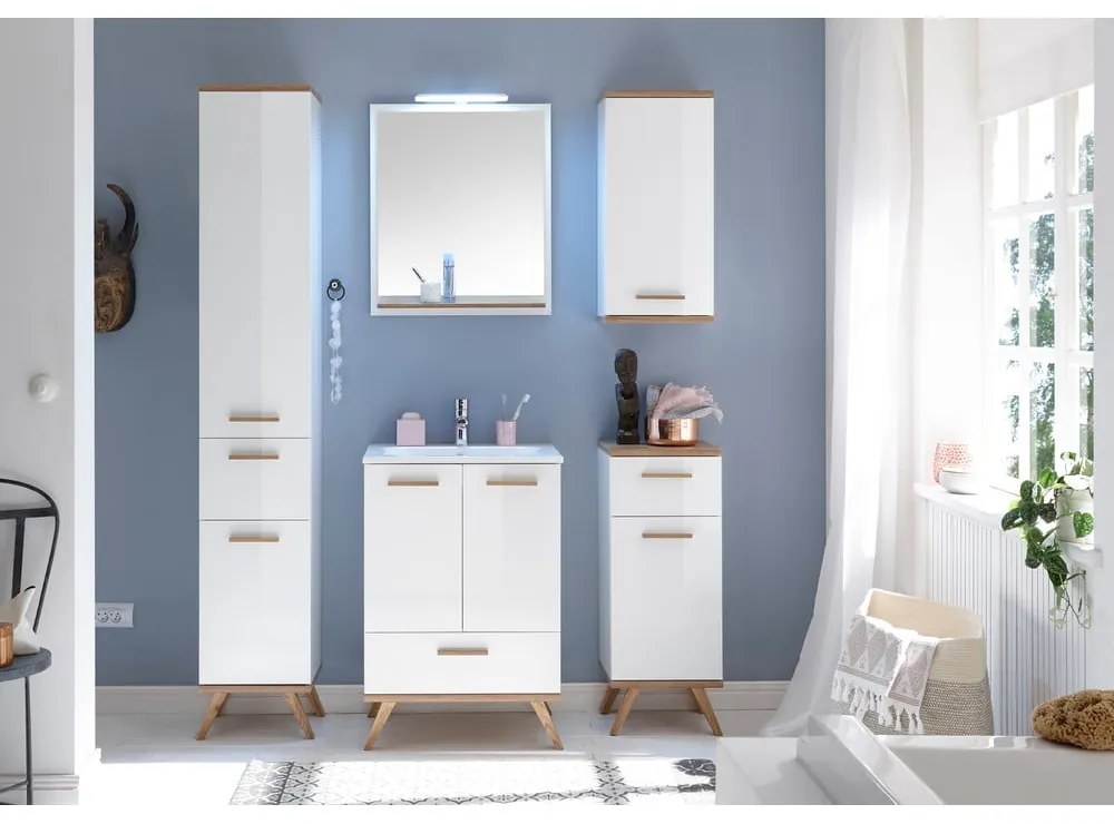 Fali tükör polcokkal 60x75 cm Set 923 - Pelipal