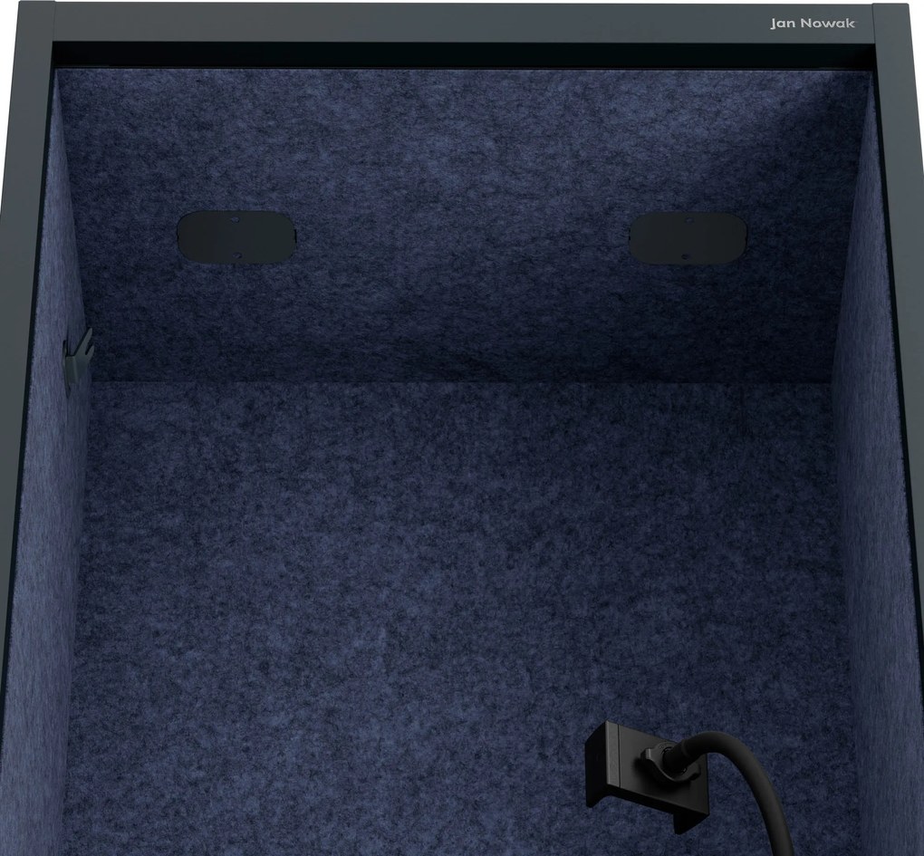 Sally 600mm korpus Antracytowy - siedzisko Granatowy