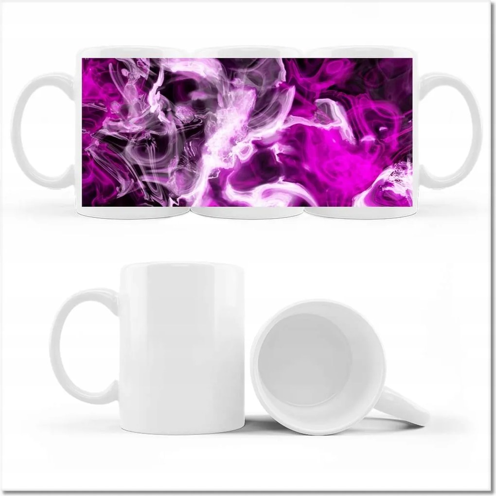 Fotó bögre Lila lángok