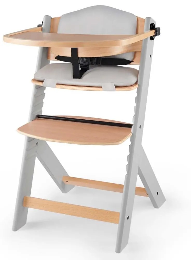 KINDERKRAFT - Kárpitozott baba etetőszék ENOCK szürke