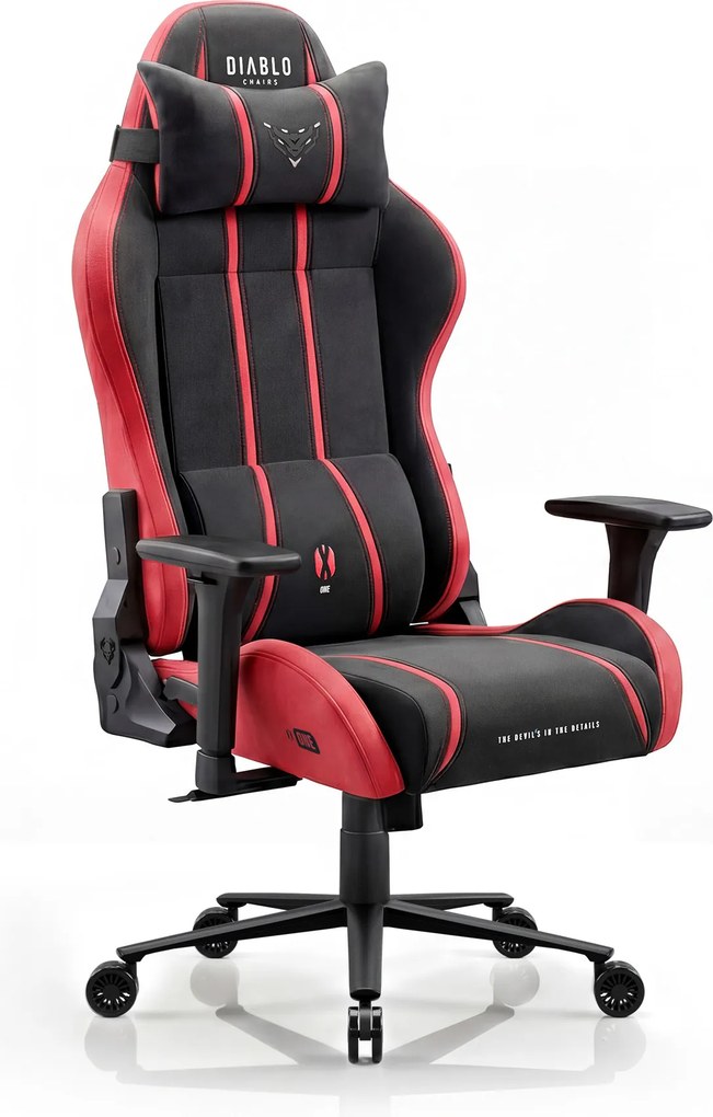Gamer szék szövet Normal Size, fekete-piros: Diablo X-One 2.0 Bloody Mary