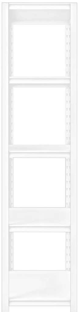 Fémállvány garázsba SAM, 900 x 1830 x 450 mm, fehér