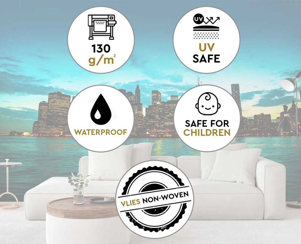 Gario Fotótapéta Manhattan naplementében Anyag: Vlies, Méret: 450 x 315 cm