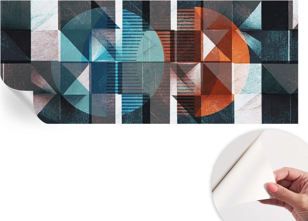 Modern öntapadós fotótapéta Mosható Absztrakt formák 250x104 cm