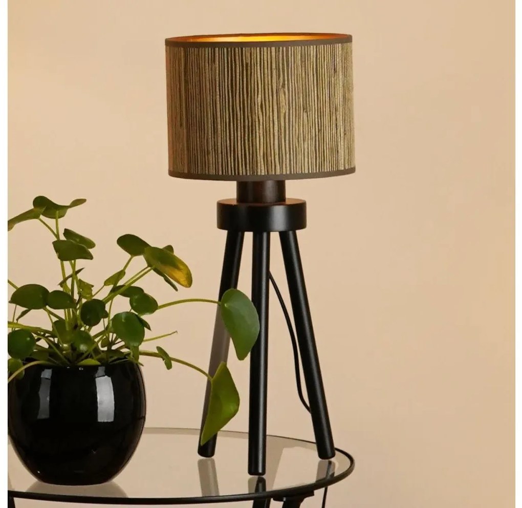 Brilagi - Boston Roller asztali lámpa 1xE27/15W/230V barna/arany