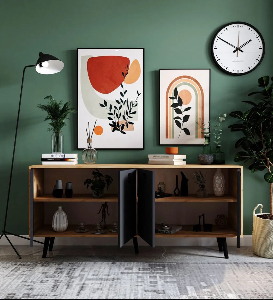 Mirza Modern 180 - Sapphire Oak, Anthracite