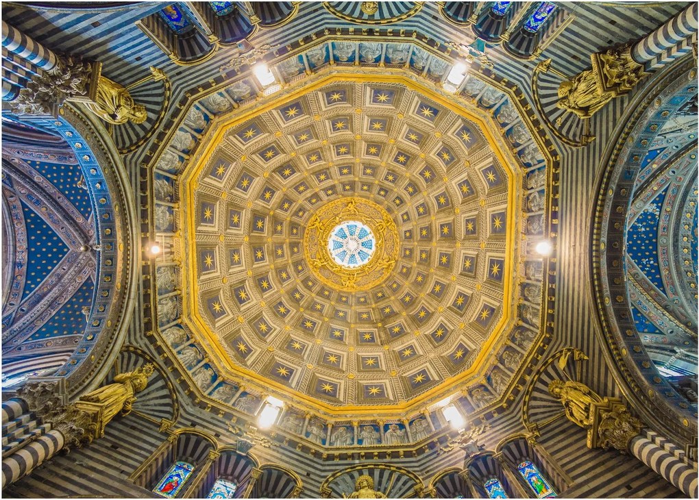 A Siena templom mennyezetének képe (70x50 cm)